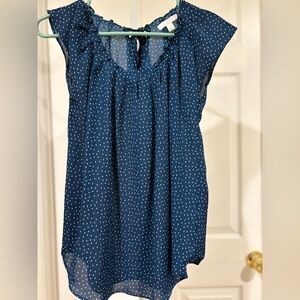 NWOT LC Lauren Conrad Blue Women's Top small